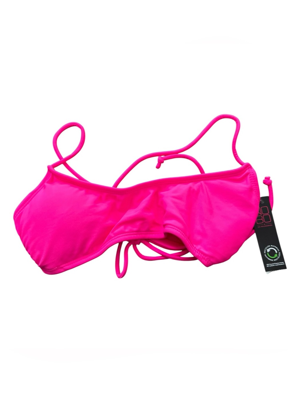 NOBO No Boundaries NWT Juniors Neon Pink Bralette Bikini Top